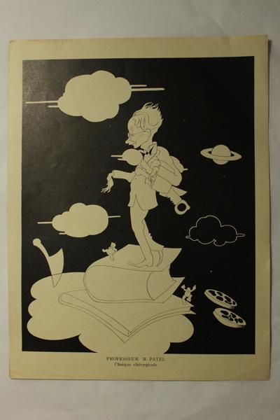 Caricature du professeur Patel - Clinique chirurgicale, Jan Mara, 1927 achevé en