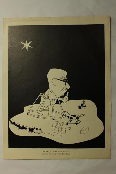 Caricature du Docteur Maurice Péhu - Médecin honoraire des hôpitaux, Jan Mara, 1927 achevé en