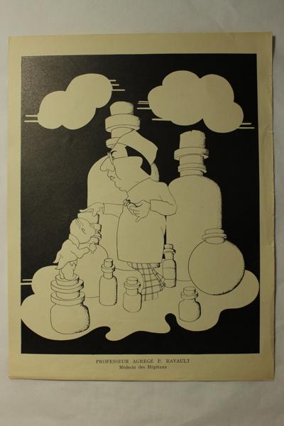 Caricature du professeur agrégé P. Ravault - Médecin des hôpitaux, Jan Mara, 1927 achevé en