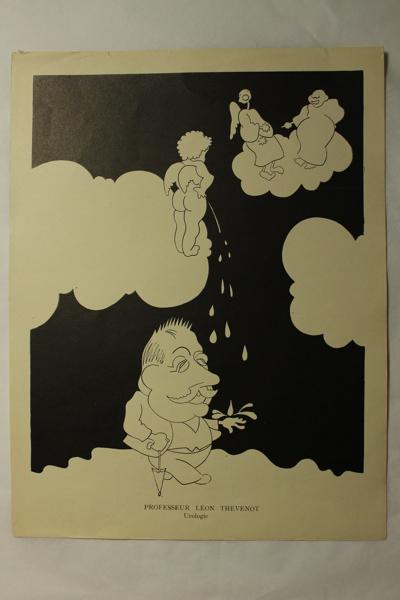 Caricature du professeur Léon Thévenot - Urologue, Jan Mara, 1927 achevé en