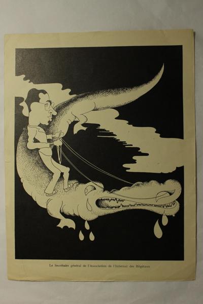 Caricature du Secrétaire général de l'Association de l'Internat des Hôpitaux_0