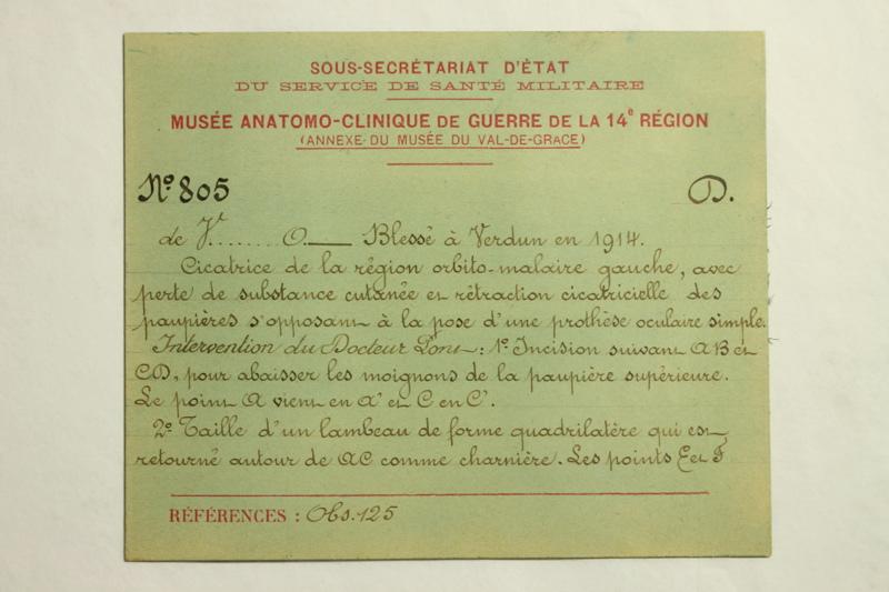 Gueules Cassées (titre factice), Raphaël Désiré Freida, 1917