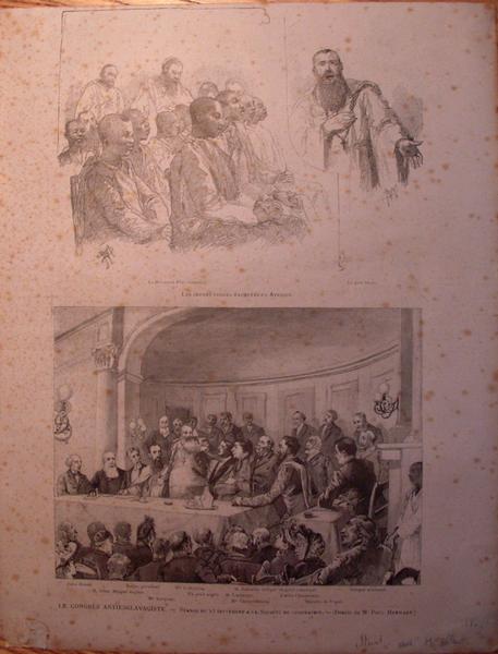 Les jeunes nègres rachetés en Afrique / Le congrès antiesclavagiste. Séance du 23 septembre à la Société de géographie. (titre inscrit), Paul Merwart, 1890
