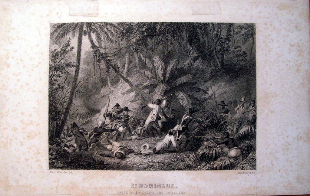 St. Domingue, prise de la ravine aux couleuvres. (titre inscrit), Karl Girardet, 19e siècle