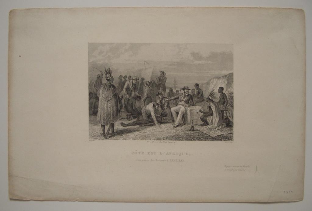Côte Est d'Afrique / Commerce des esclaves à Zanzibar (titre inscrit), Hemy, 19e siècle