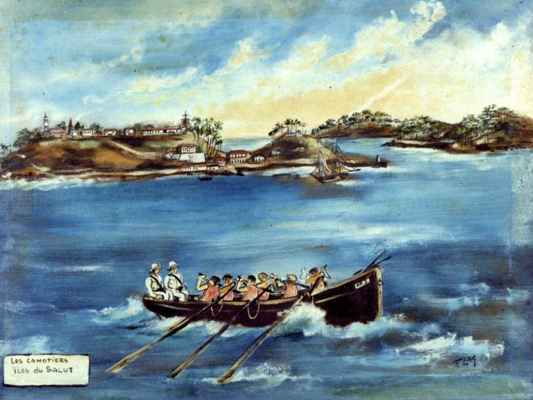 Les canotiers. Iles du Salut, Francis Lagrange, 1952