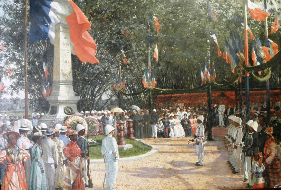 Inauguration au cimetière de Cayenne, Paul Merwart, 1902