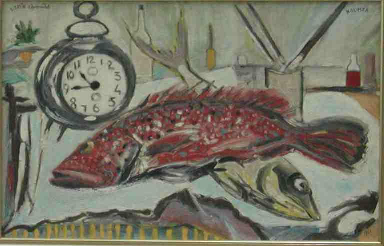 Poisson (Loche rouge) et réveil_0