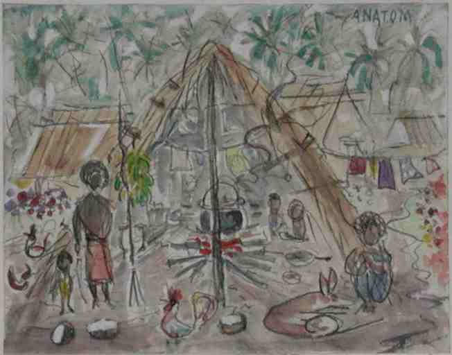 Feu devant la case (Vanuatu)_0