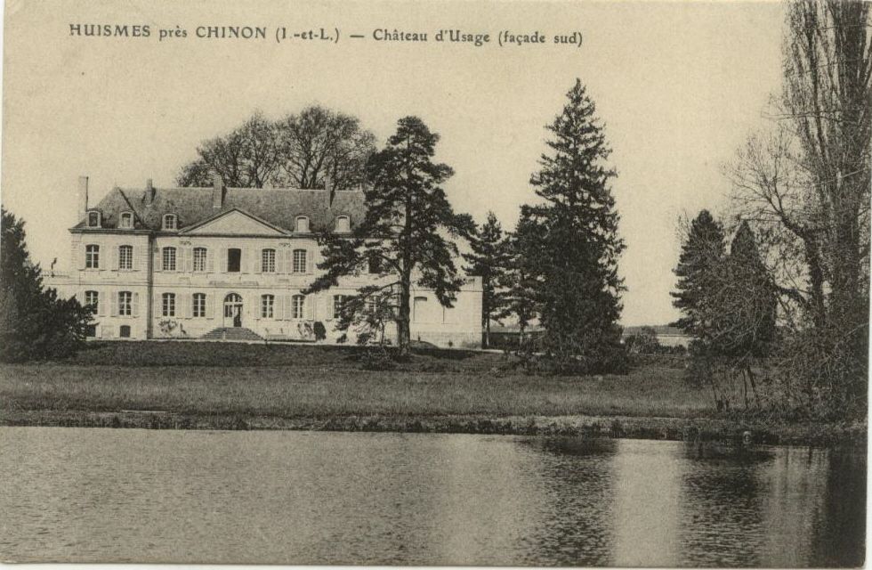 HUISMES, près Chinon (I.-et-L.) - Château d’Usage (façade sud)_0
