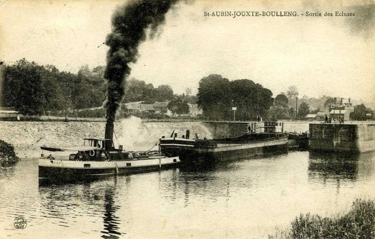 Saint Aubin Jouxte Boulleng. Sortie des écluses_0