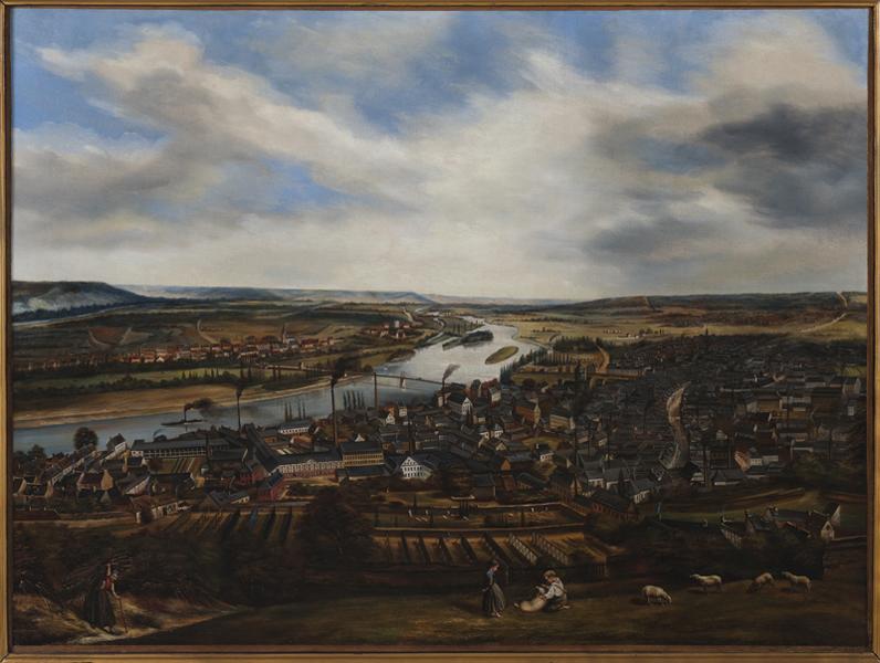 Vue d'Elbeuf, Gueroult, 1850 vers