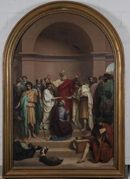 Le mariage de Tobie, Joseph Désiré Aubert, 1855