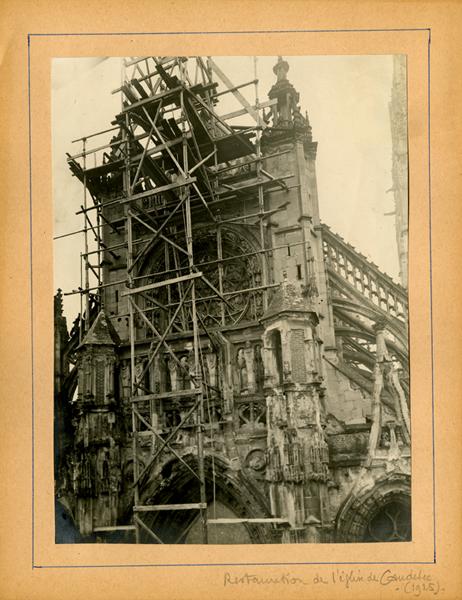 Restauration de l'église de Caudebec-en-Caux, 1925