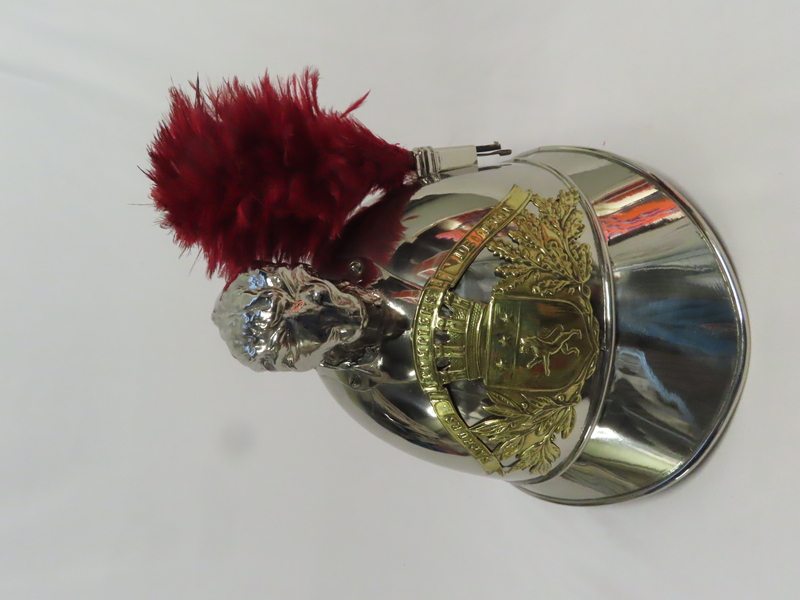 Casque de sapeur-pompier de Lyon à cimier tête de lion_0