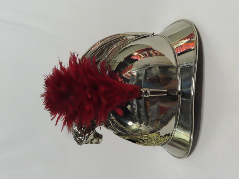 Casque de sapeur-pompier de Lyon à cimier tête de lion_1
