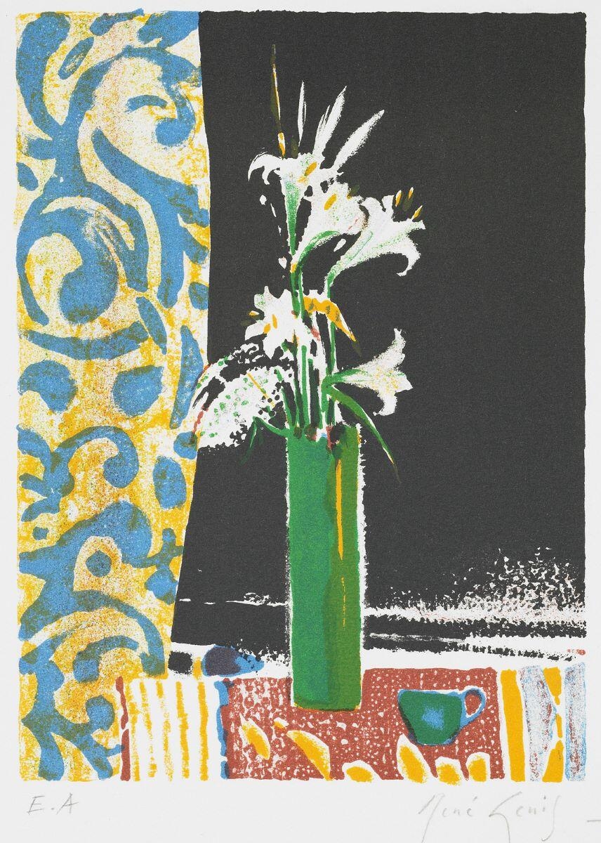 Bouquet aux lys, René Genis, 2e moitié 20e siècle