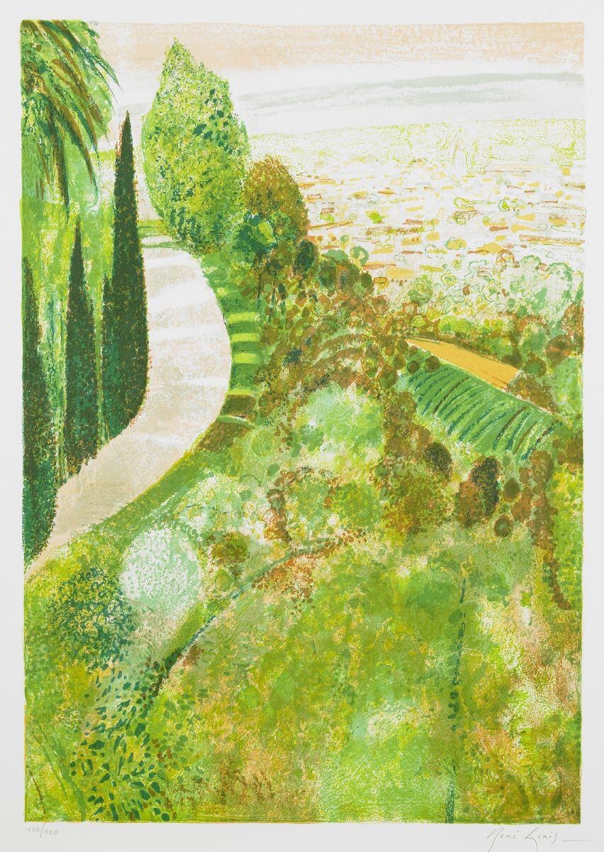La route vers la Cadière, René Genis, 1988