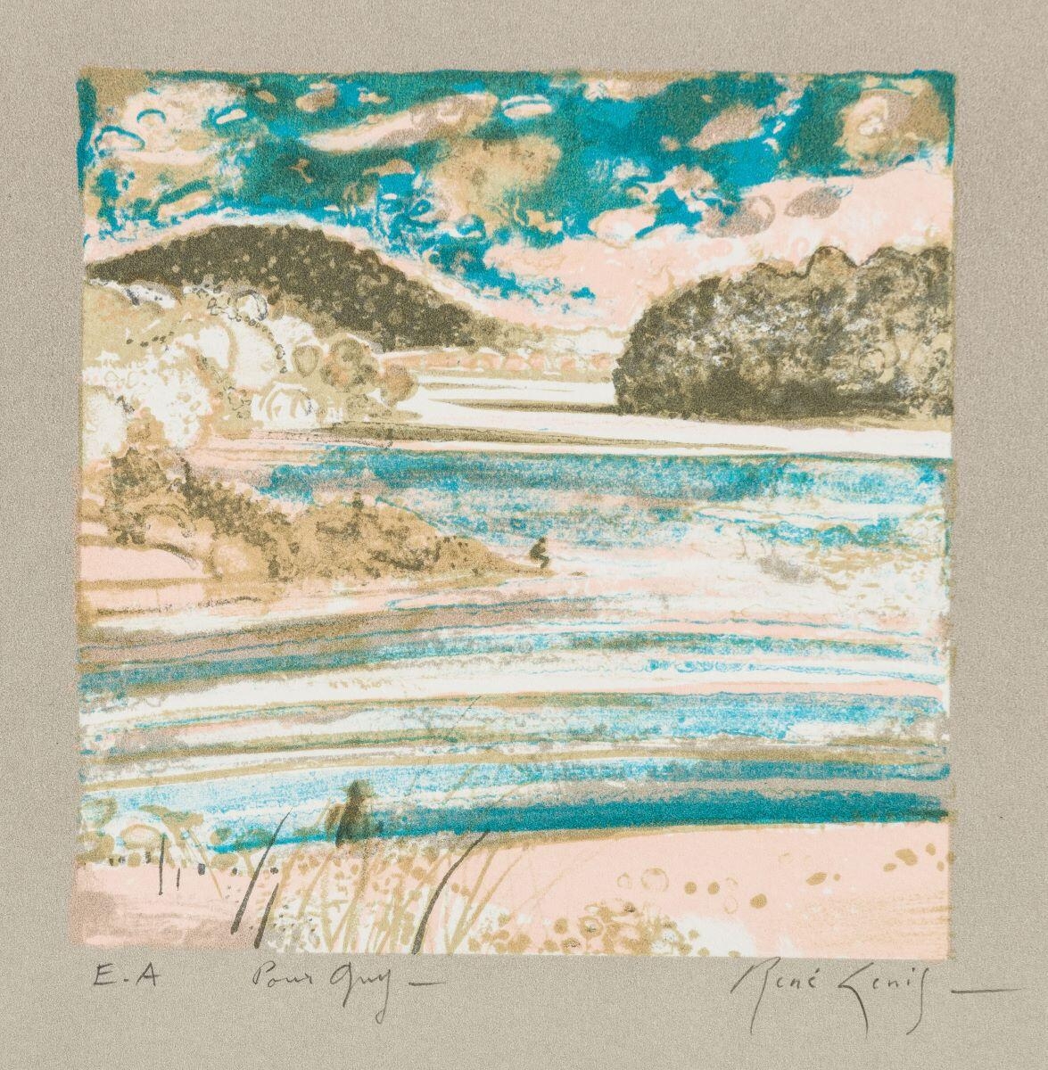 Bords de rivière, René Genis, 1984
