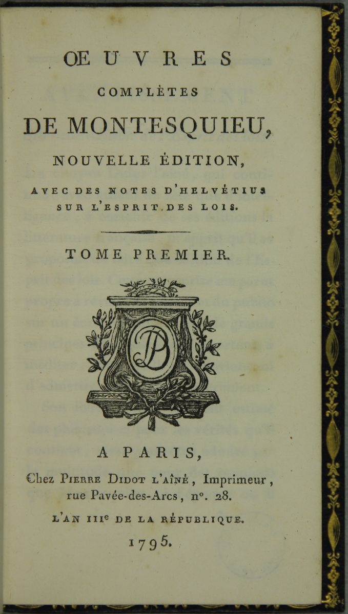 Œuvres complètes de Montesquieu_0