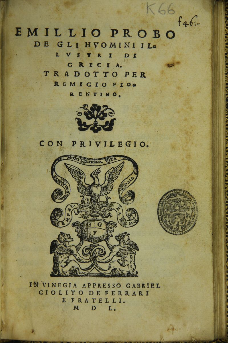 Emilio Probo degli huomini illustri di Grecia_3