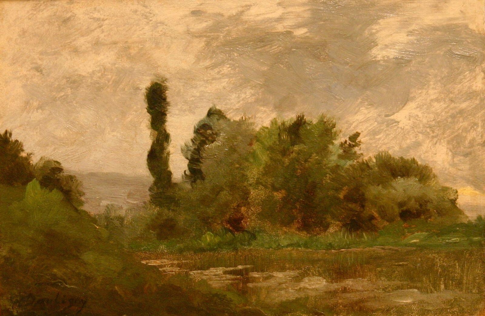 Paysage avec étang, Charles-François Daubigny