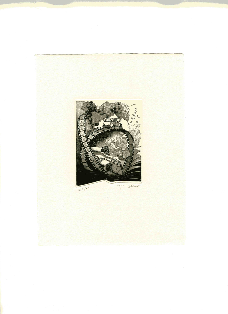 Ex libris François GUESDE, Hélène Nué