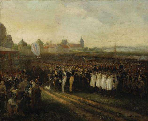 LA FETE AU VILLAGE OU REVUE DE LA GARDE NATIONALE ET DES POMPIERS (AUTRE TITRE), Joseph Navlet, 19e siècle