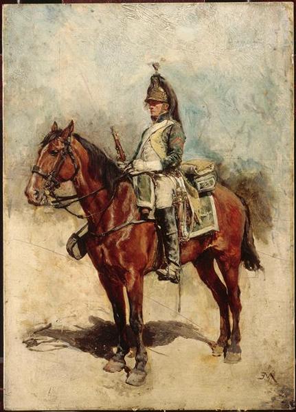 Dragon à cheval, Ernest Meissonier, 19e siècle