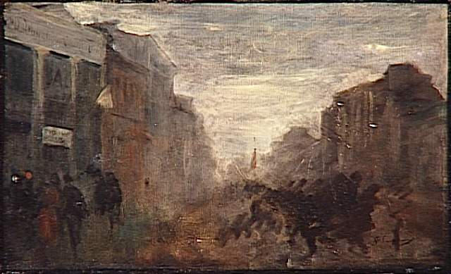 Départ des troupes dans le brouillard_0