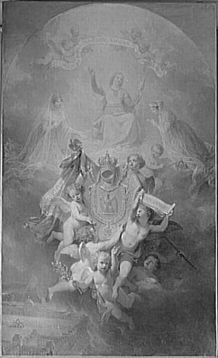 Ex-voto à sainte Geneviève, ou, Sainte Geneviève protégeant l'Empire français (autre titre)_0