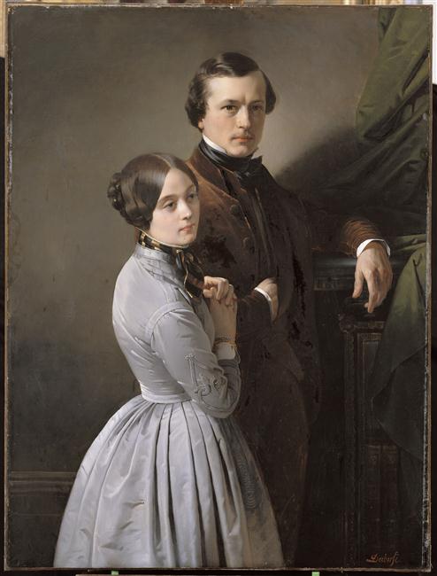 Edouard Dubufe et sa femme, Claude Marie Dubufe, 1846