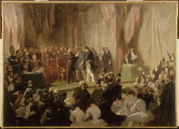 Le Prince-Président décore de la légion d'honneur Jean-Baptiste Pruvost, charretier à Saint-Quentin (9 juin 1850)_0