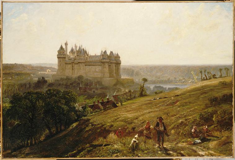 Vue du château de Pierrefonds restauré_0