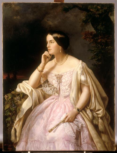 Portrait d'Elisabeth-Ann Haryett, dite Miss Harriet Howard, épouse Trelawny, comtesse de Beauregard_0