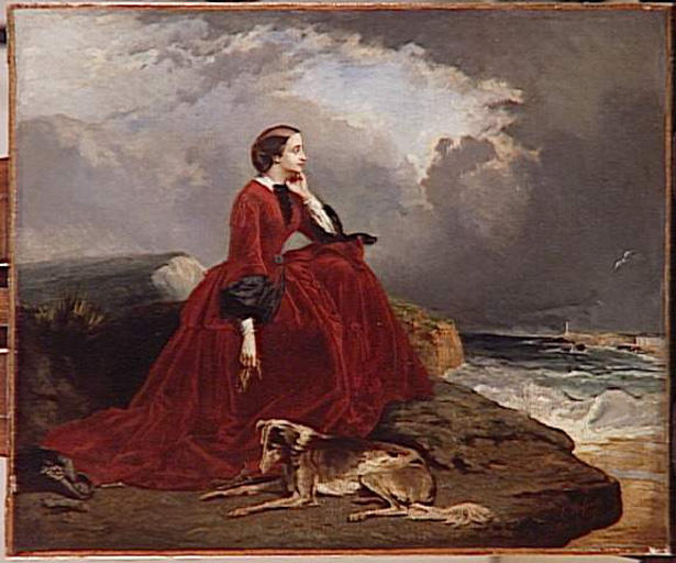 Portrait de l'Impératrice Eugénie à Biarritz_0