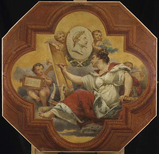 Projet de plafond pour le musée du Louvre_0