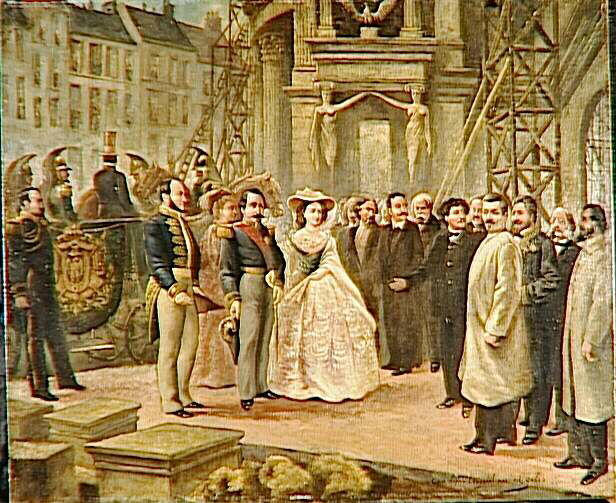 Napoléon III et l'Impératrice visitant les travaux de l'Opéra_0