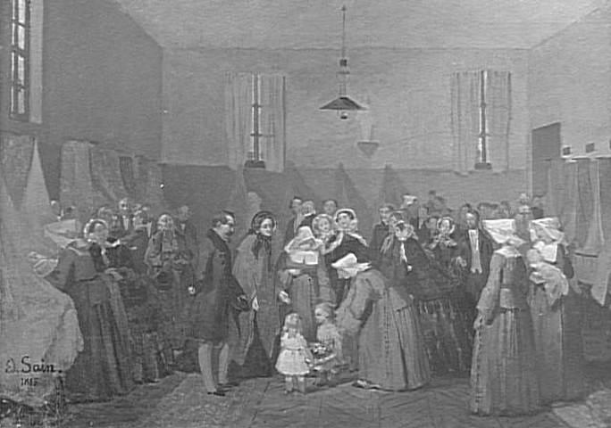 Visite de Napoléon III et l'Impératrice à la crèche de soeur Rosalie_0