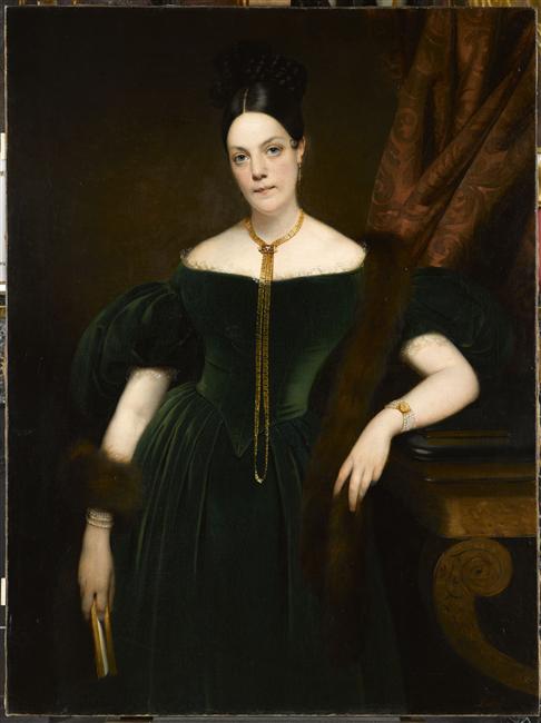 Portrait de Mme Beurdeley, Claude Marie Dubufe, 2e quart 19e siècle