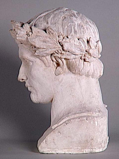 Napoléon Ier lauré : modèle pour la figure centrale du fronton du Pavillon Sully_2