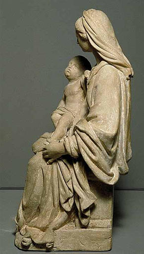 Vierge assise portant l'Enfant sur le bras droit_1