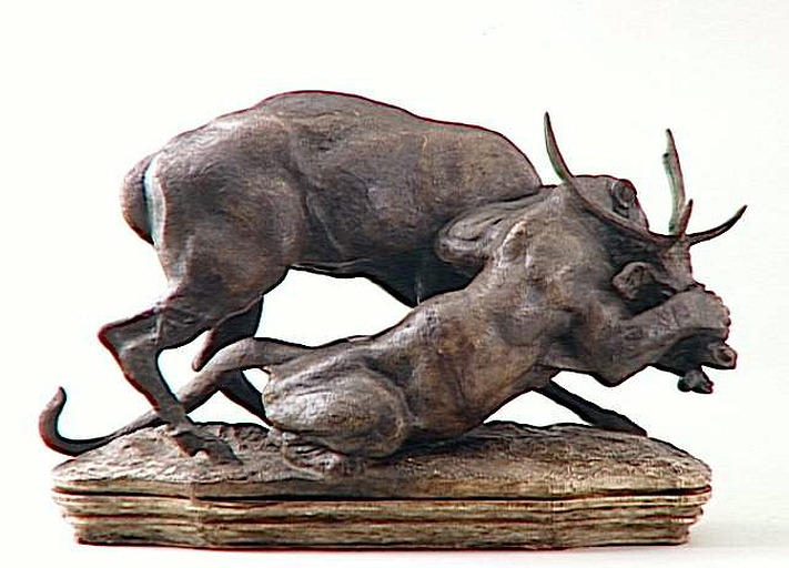 Panthère saisissant un cerf_2