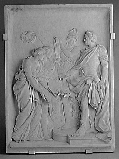 Louis XV récompense la Peinture et la Sculpture, dit aussi Louis XV prenant sous sa protection l'Académie royale_0