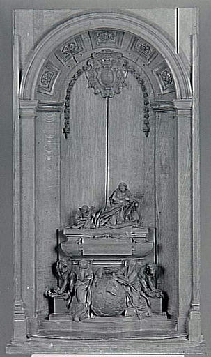Première maquette du mausolée du cardinal de Fleury André, Hercule de Fleury (Lodève, 1653-Paris, 1743), Premier ministre du roi Louis XV_0