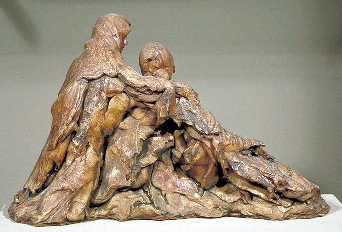Le Cardinal de Fleury expirant dans les bras de la Religion, seconde maquette de son mausolée_0