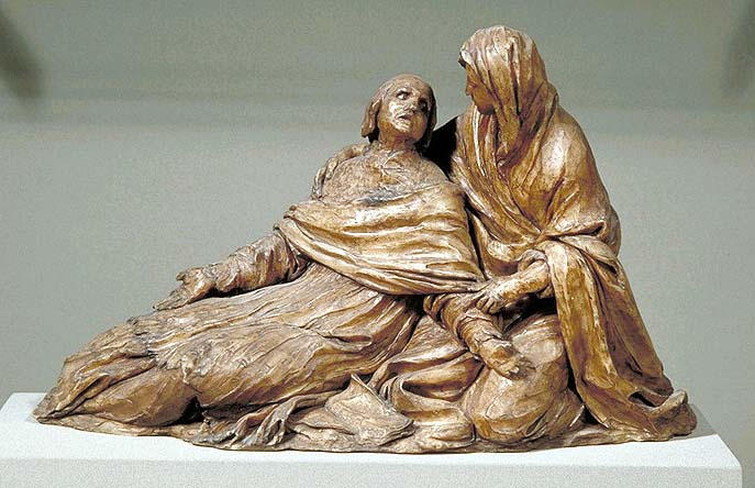 Le Cardinal de Fleury expirant dans les bras de la Religion, seconde maquette de son mausolée_1