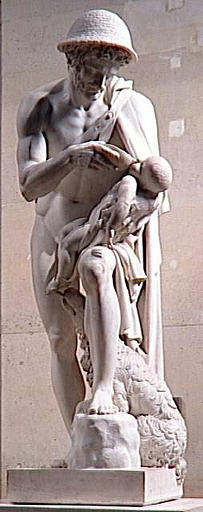 Oedipe enfant rappelé à la vie par le berger Phorbas qui l'a détaché de l'arbre_1