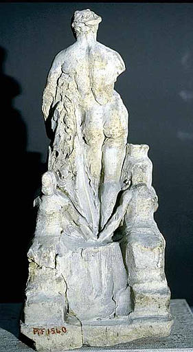 Hercule appuyé sur un terme avec quatre femmes asises (projet d'un monument au Peuple français)_1