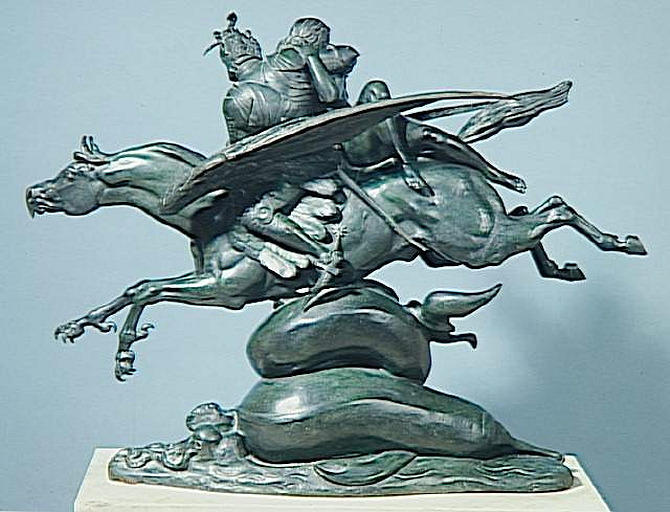 Angélique et Roger montés sur hippogriffe_1